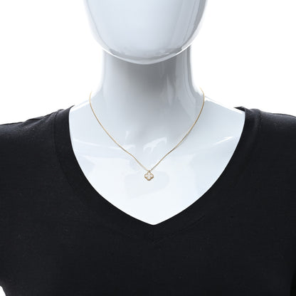 Van Cleef & Arpels 18K Yellow Gold Mother of Pearl Sweet Alhambra Pendant Necklace 3 of 5