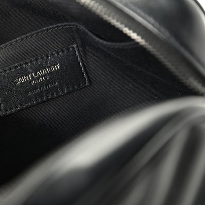 Saint Laurent Calfskin Matelasse Monogram Lou Camera Bag Black 8 of 9