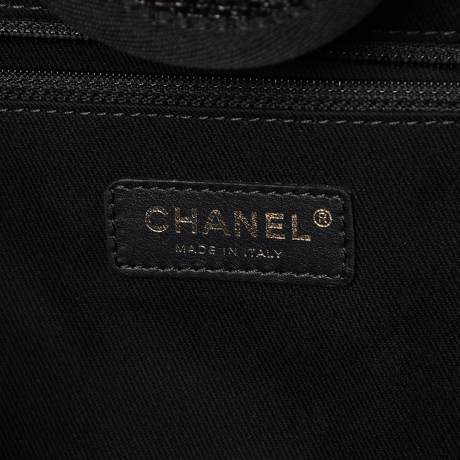 Chanel Woven Straw Raffia Large Deauville Tote Black 6 of 9