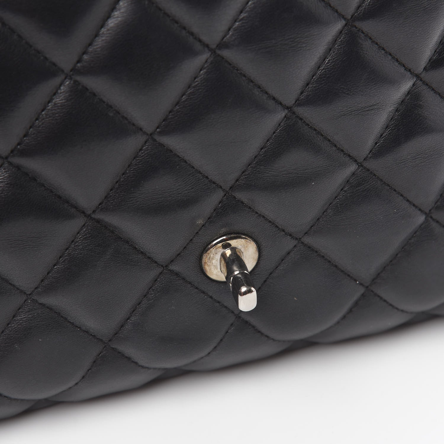 Chanel Lambskin Quilted Jumbo Single Flap Black 14 of 14
