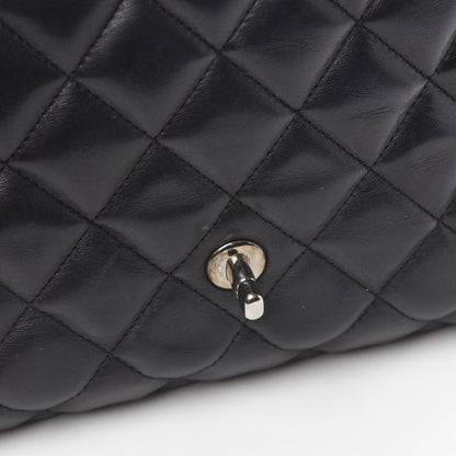 Chanel Lambskin Quilted Jumbo Single Flap Black 14 of 14