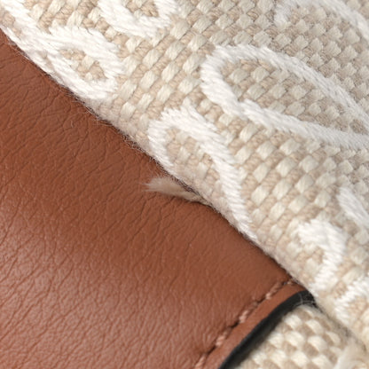 Loewe Jacquard Anagram Calfskin Small Cubi Bag Ecru Tan 10 of 10