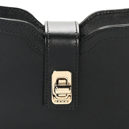 Gucci Calfskin Mini Moon Side Shoulder Bag Black 8 of 10