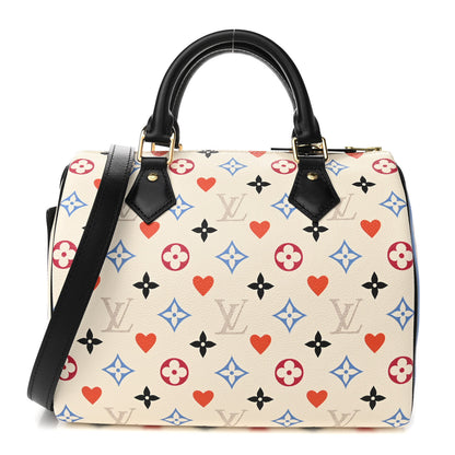 Louis Vuitton Game On Speedy Bandouliere 25 White 1 of 9