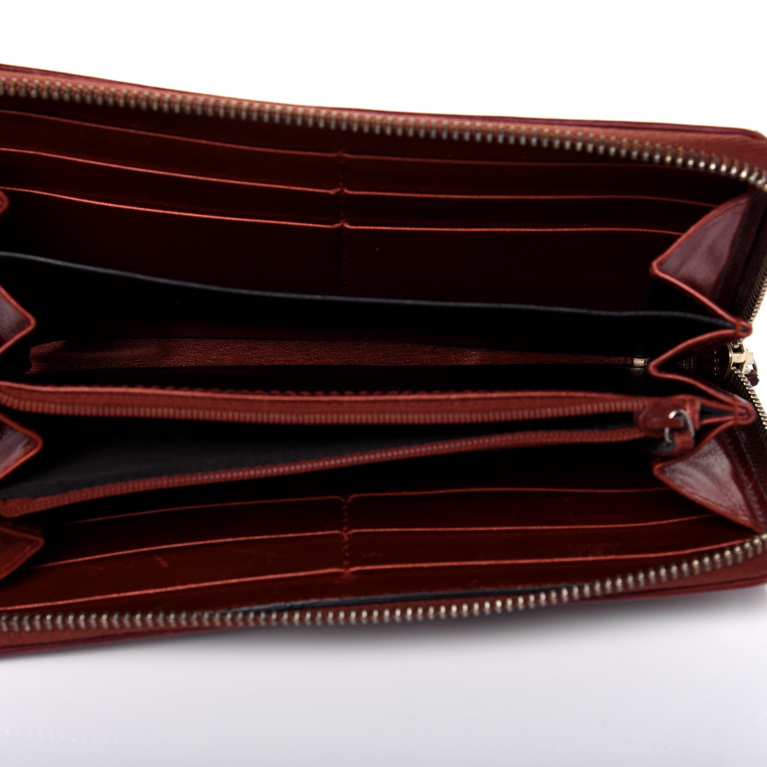 Gucci Monogram Bow Zip Around Wallet Brown 5 of 22