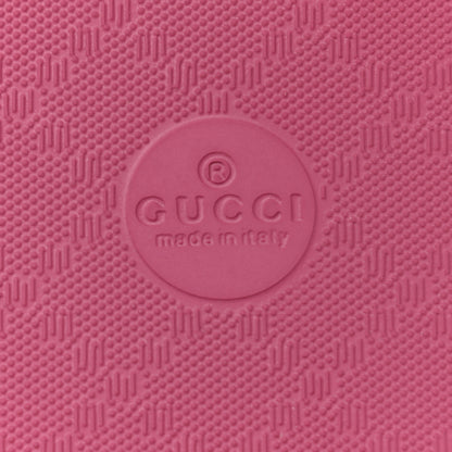 Gucci Rubber Womens Logo Slide Sandals 36 Fuchsia 7 of 9