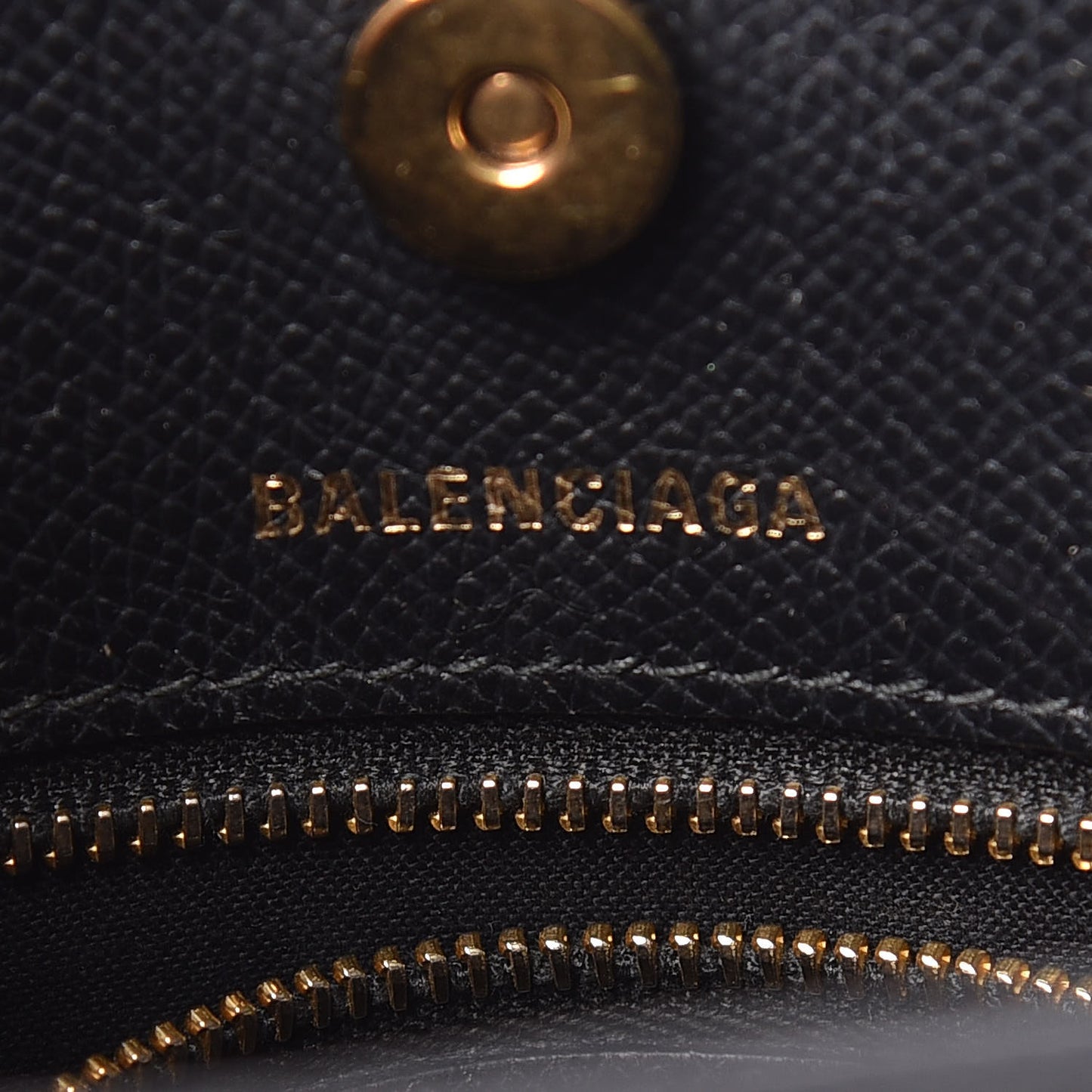 Grained Calfskin Ville Aj Tote XXS Black