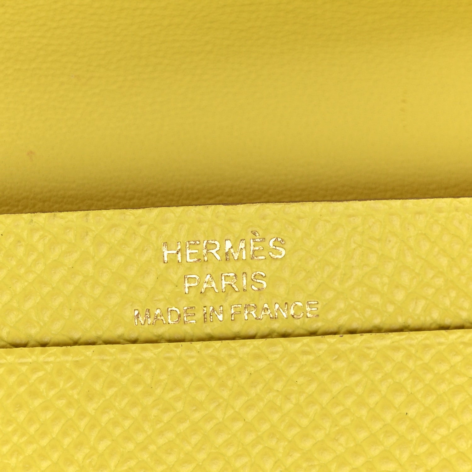 Hermes Epsom Mini Bearn Wallet Lime 6 of 8