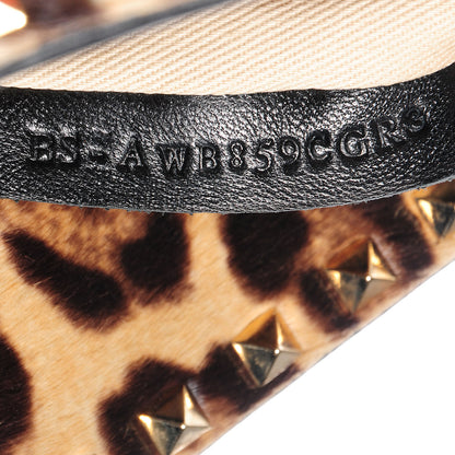 Valentino Garavani Calf Hair Leopard Print Rockstud Shoulder Satchel 9 of 9