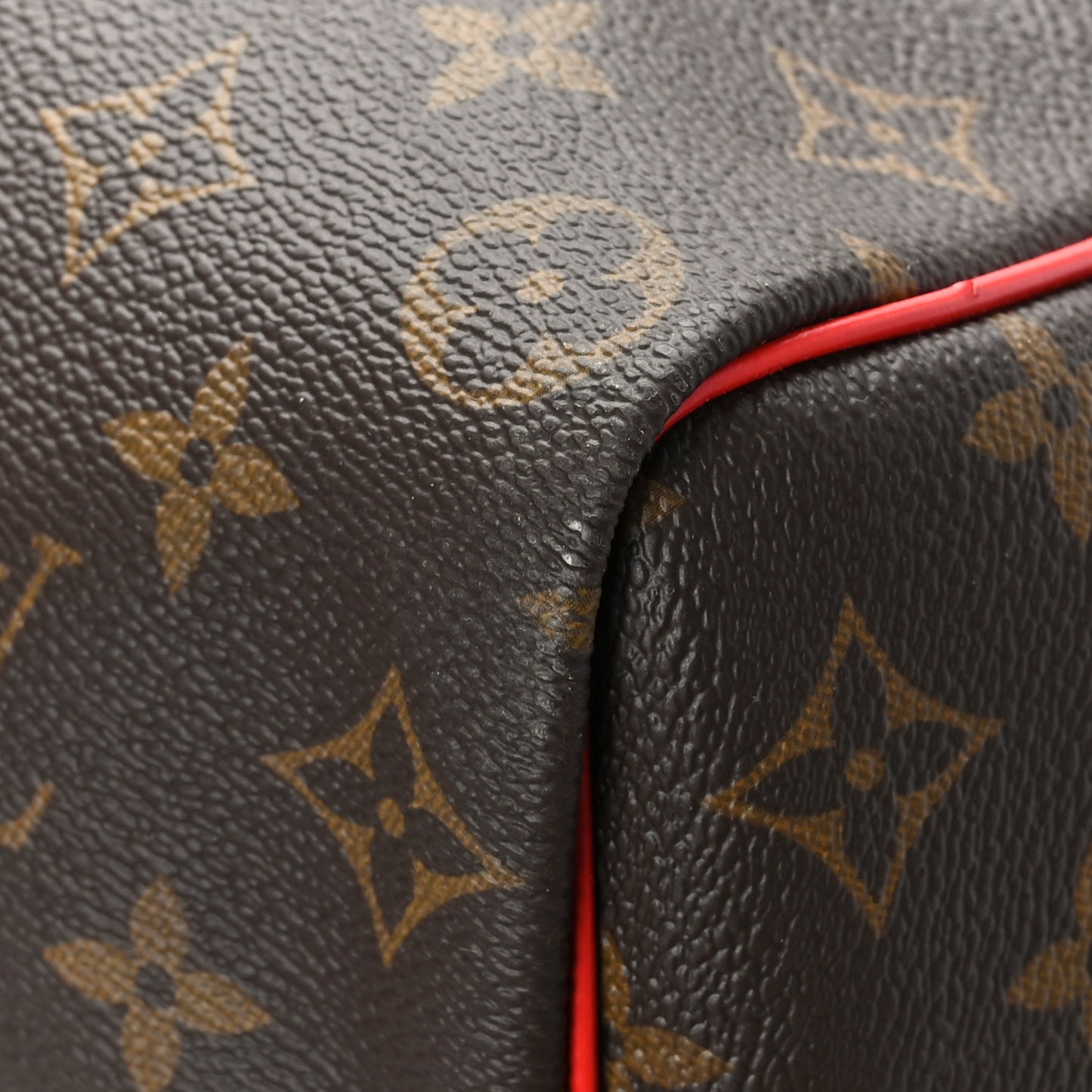 Calfskin Monogram Keepall Bandouliere 50 Coquelicot