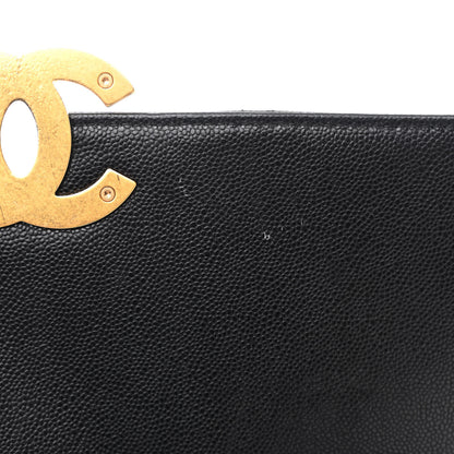 Chanel Caviar Quilted CC Large Flap Black 11 of 11