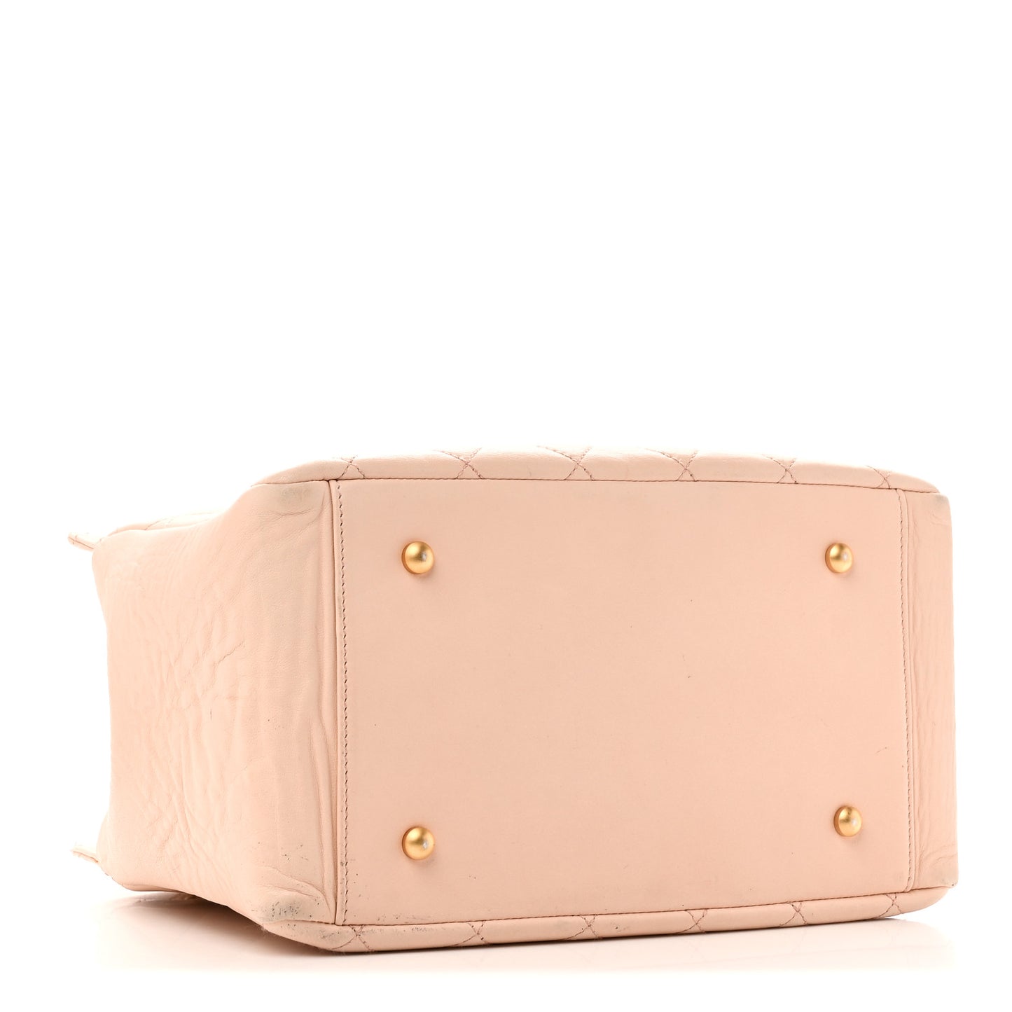 Lambskin Quilted Petit Timeless Shopping Tote PTT Beige
