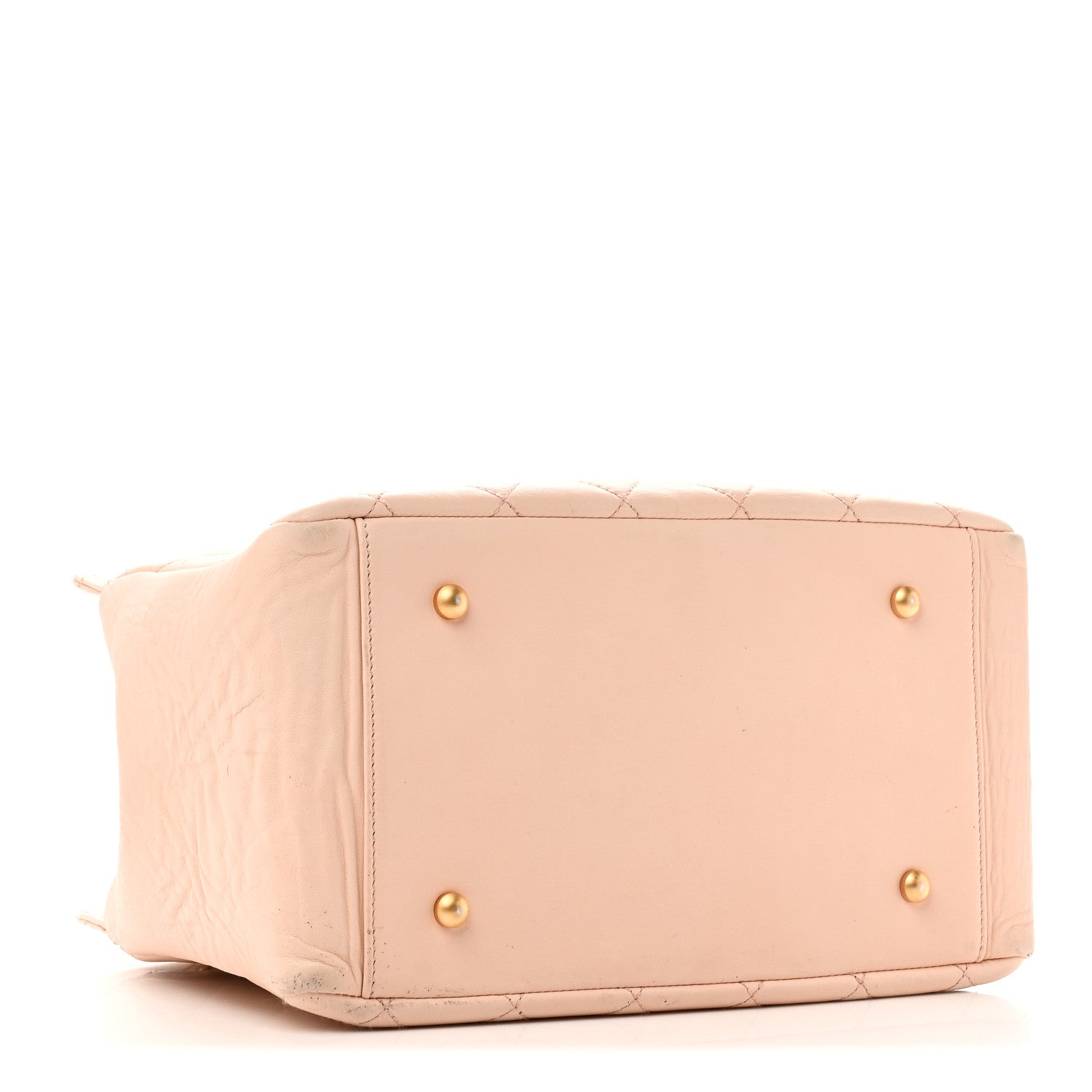 Chanel Lambskin Quilted Petit Timeless Shopping Tote PTT Beige 4 of 13