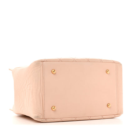 Chanel Lambskin Quilted Petit Timeless Shopping Tote PTT Beige 4 of 13