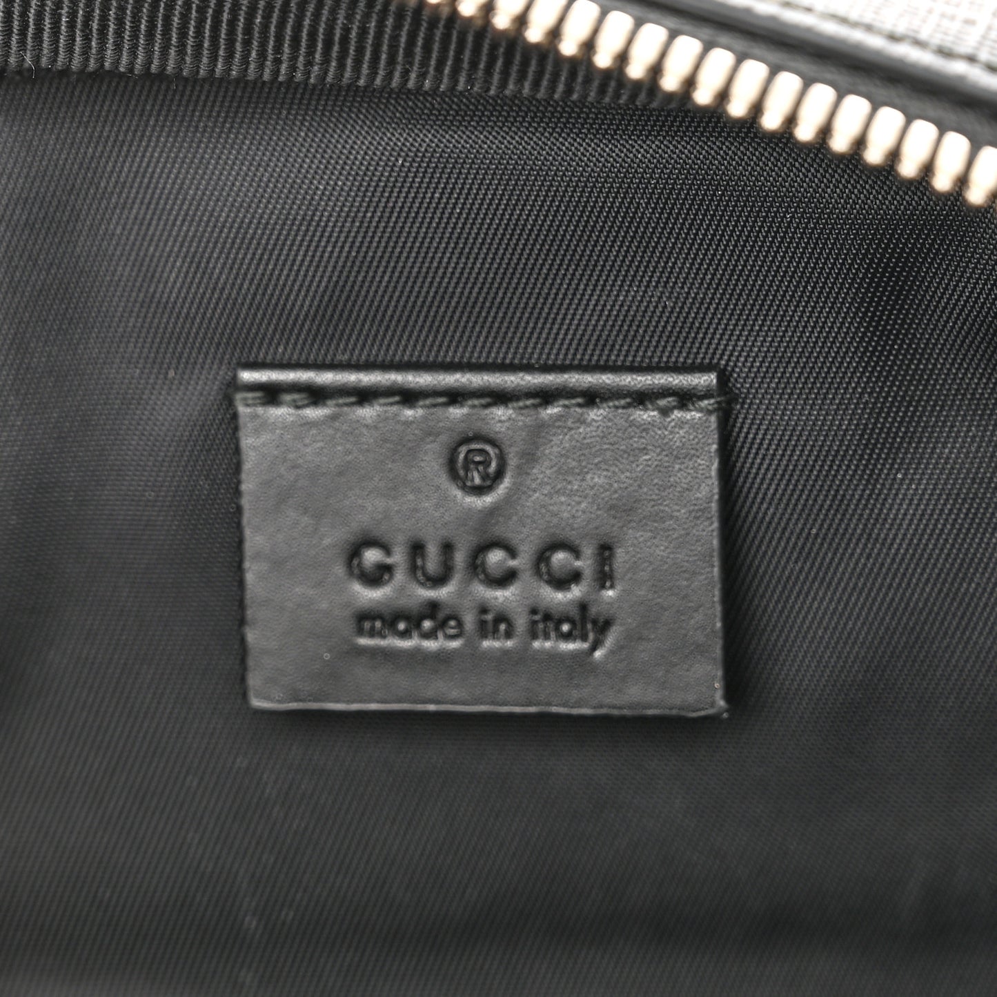 GG Supreme Monogram Web Belt Bag Black