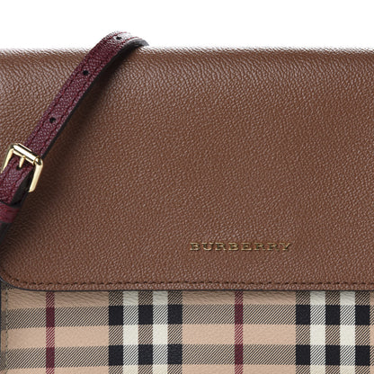 Burberry Haymarket Check Small Loxley Crossbody Bright Toffee 10 of 10