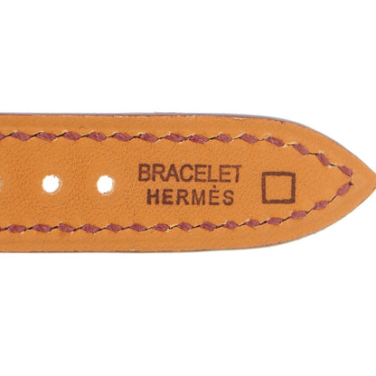 Hermes Shiny Alligator Watch Strap Miel 3 of 6