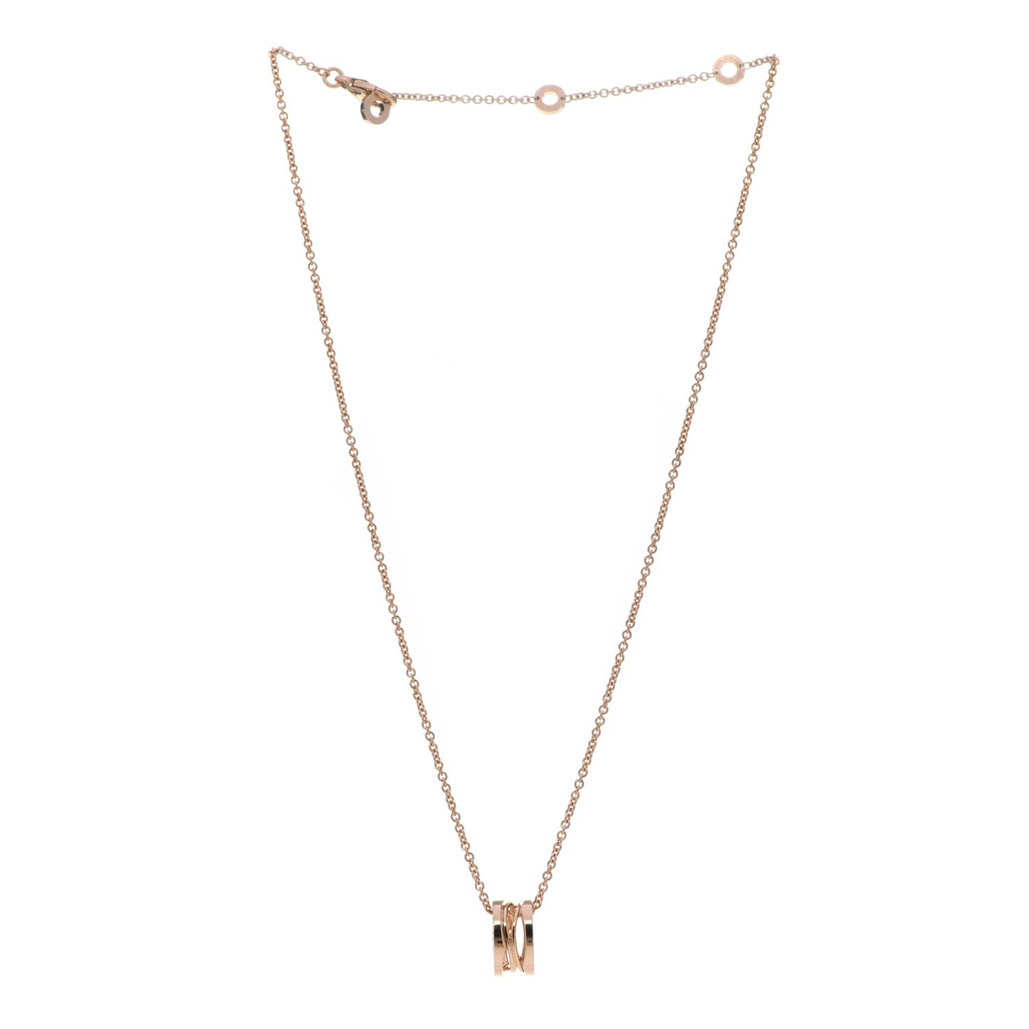 18K Rose Gold B.Zero1 Open Legends Pendant Necklace