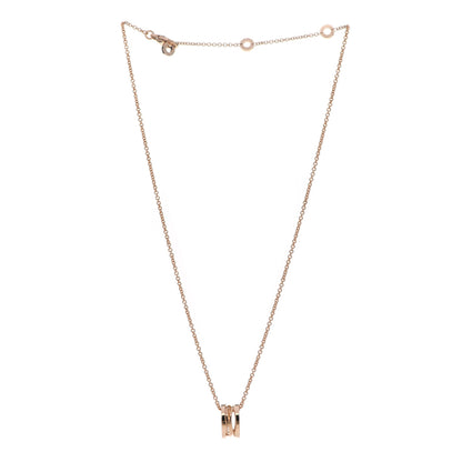 Bulgari 18K Rose Gold B.Zero1 Open Legends Pendant Necklace 3 of 7