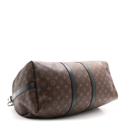 Louis Vuitton Monogram Macassar Keepall Bandouliere 45 7 of 21