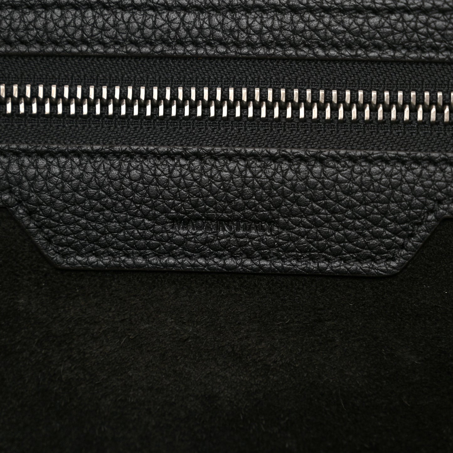 Drummed Calfskin Mini Luggage Black