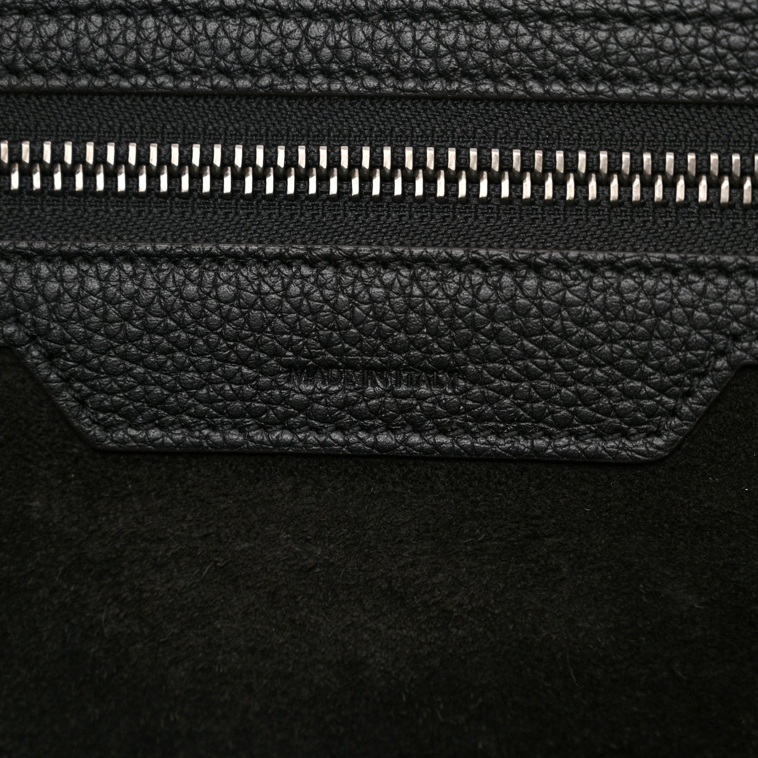 Celine Drummed Calfskin Mini Luggage Black 6 of 13
