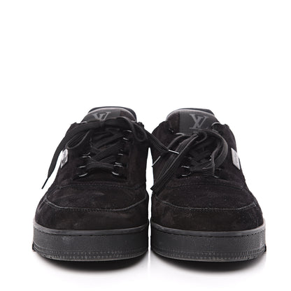 Louis Vuitton Suede Uniform Sneakers 10.5 Black 2 of 8