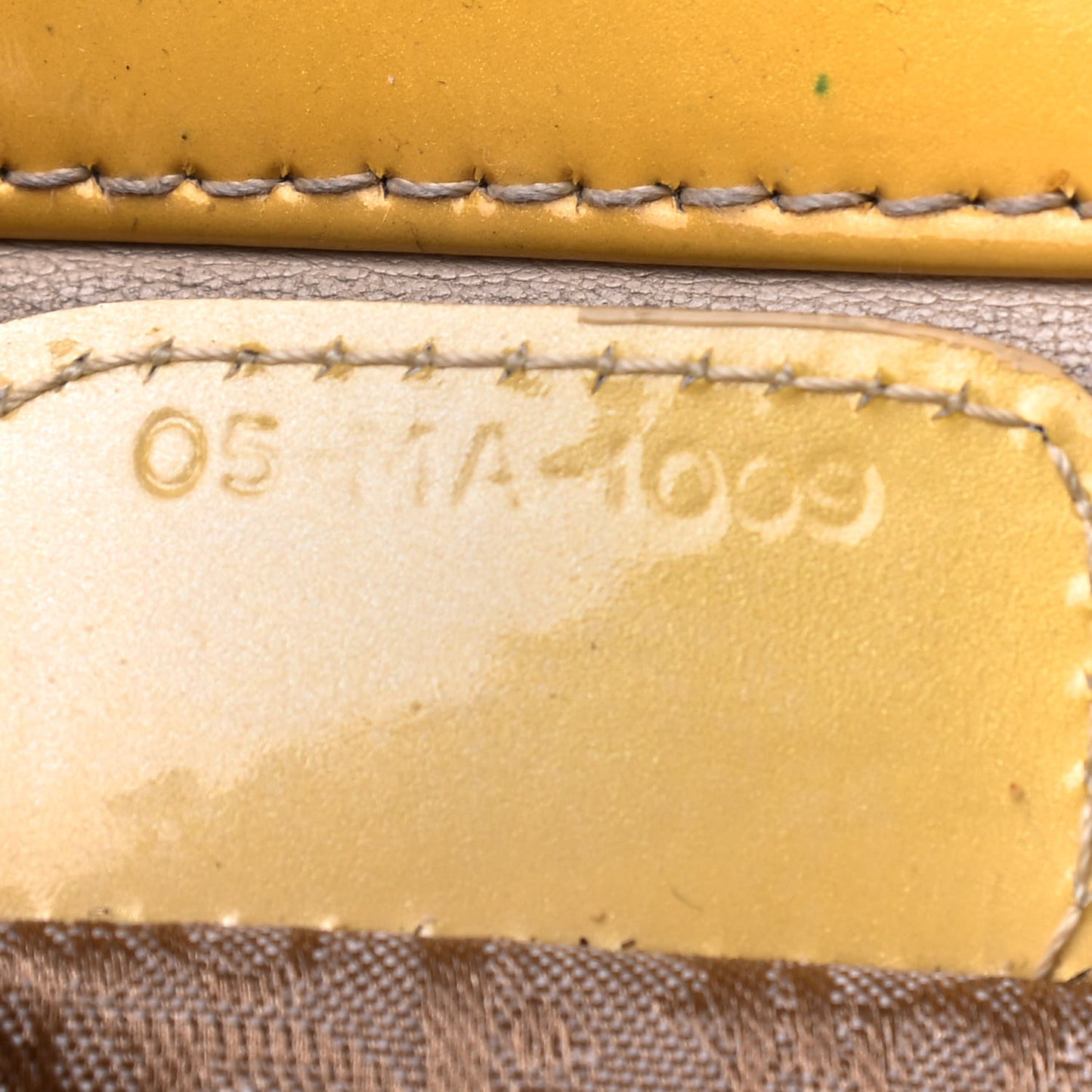 Patent Cannage Large Lady Dior Yellow
