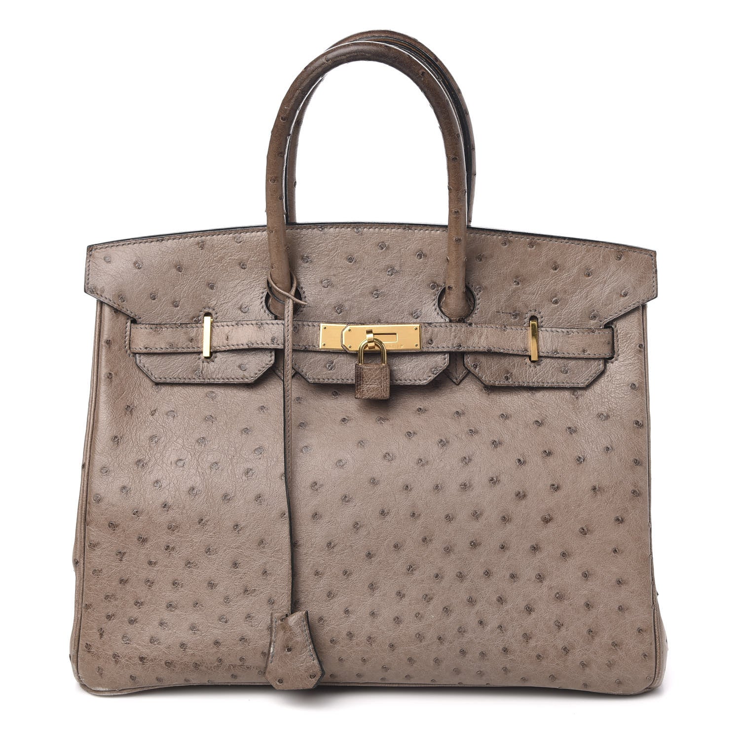 Hermes Ostrich Birkin 35 Gris Tourterelle 1 of 18