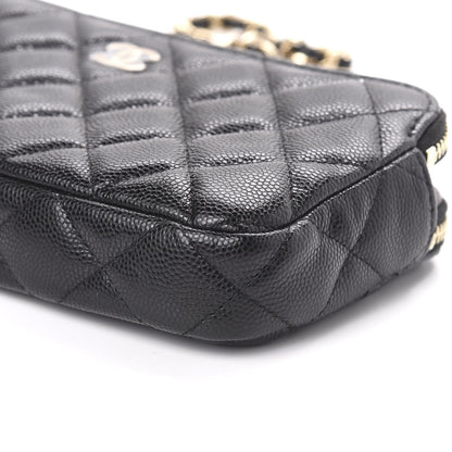 Chanel Caviar Quilted Small Clutch With Chain Black 10 of 11
