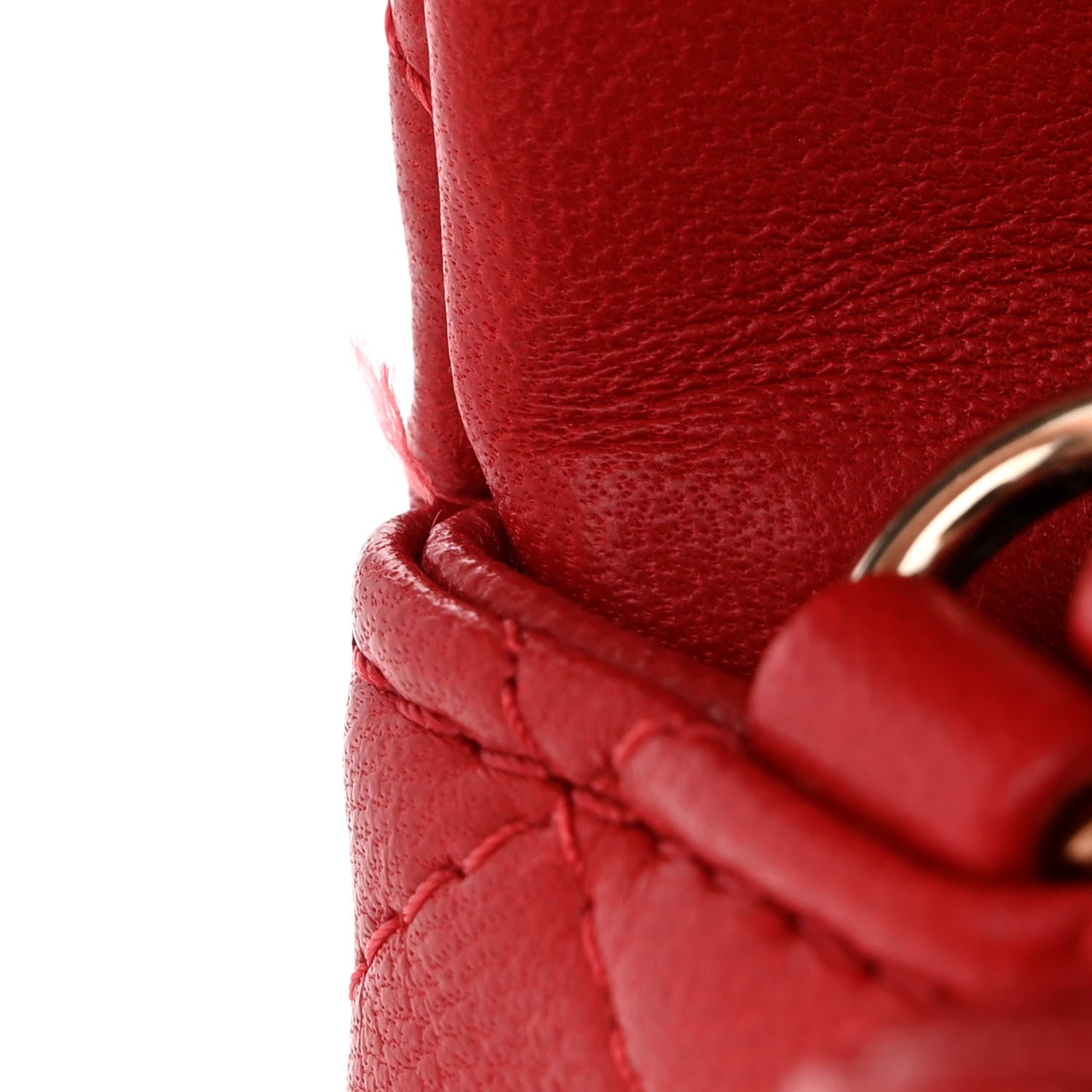 Chanel Lambskin Quilted Mini Rectangular Flap Red 12 of 12