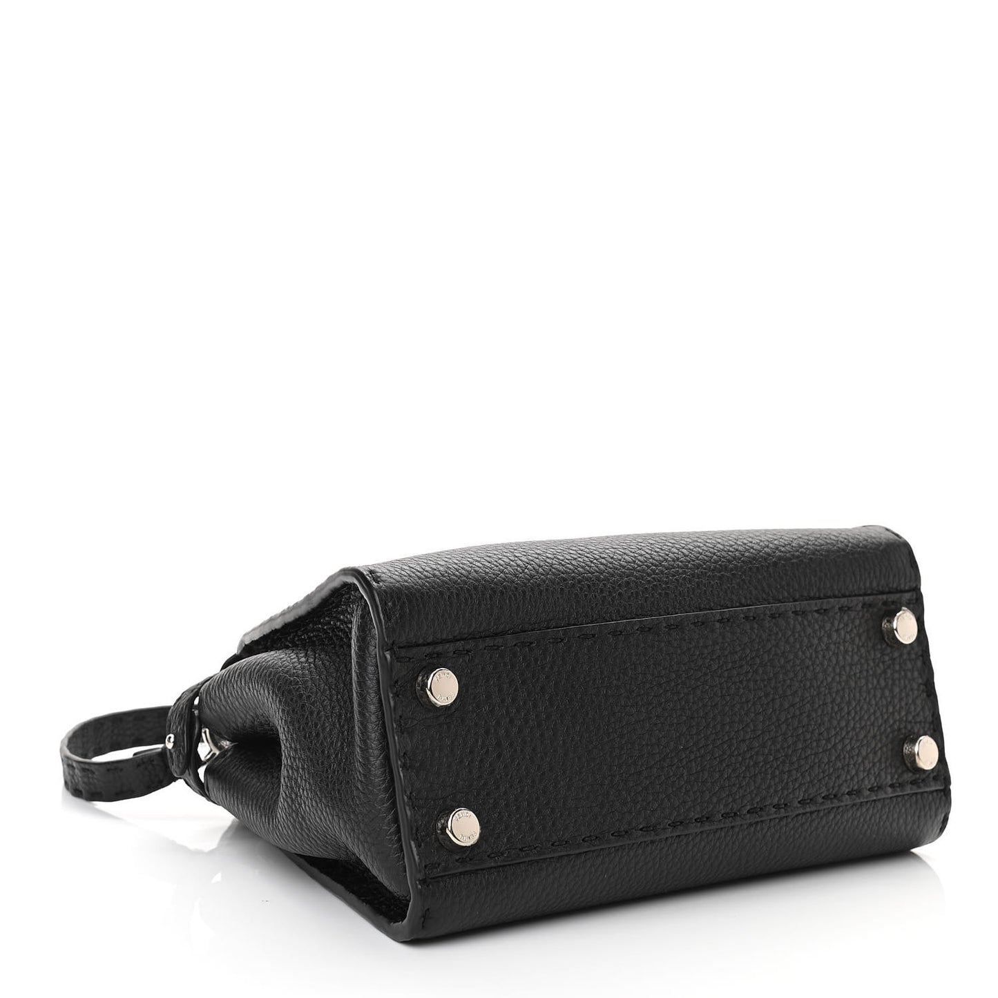 Cuoio Romano Selleria Bi-Color Mini Peekaboo Iconic Satchel Black Mou