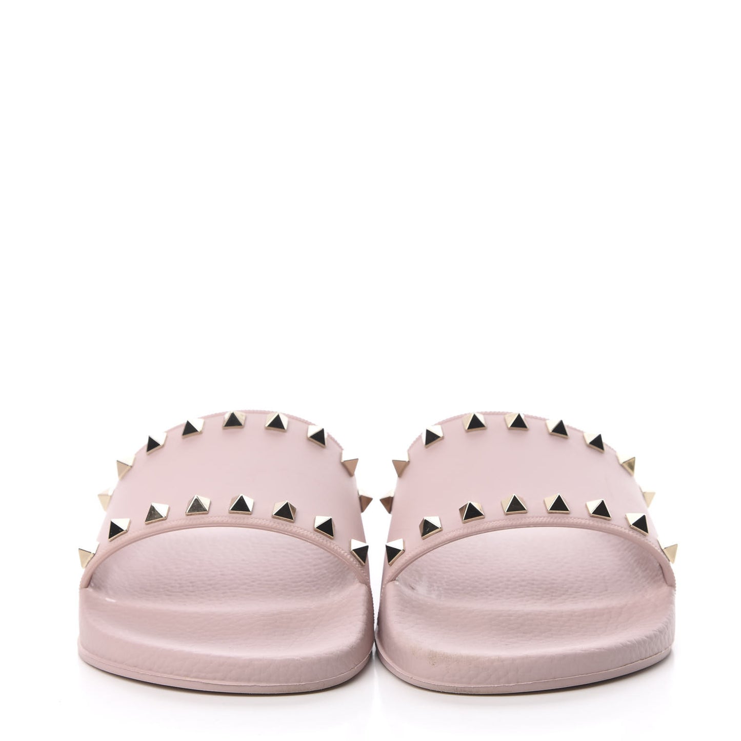 Rubber Rockstud Slide Sandals 39 Poudre