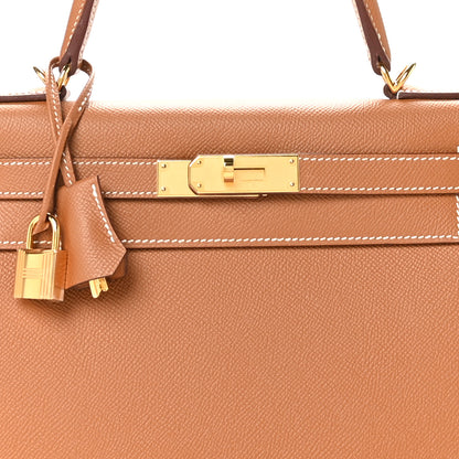 Hermes Epsom Kelly Sellier 28 Gold 8 of 11