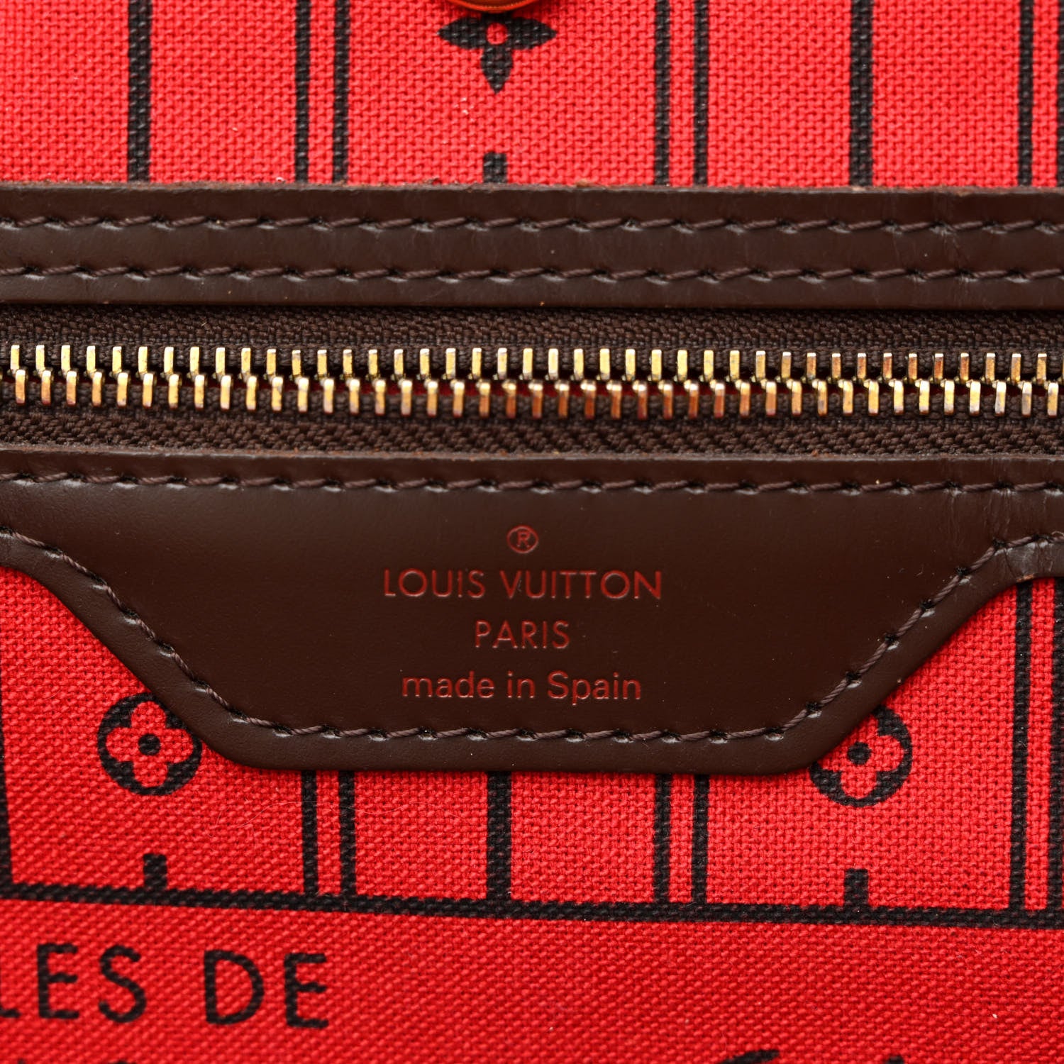 Louis Vuitton Damier Ebene Neverfull MM 6 of 12