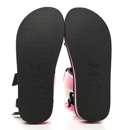 Louis Vuitton Monogram Flat Arcade Sandals 37 Pink 5 of 8