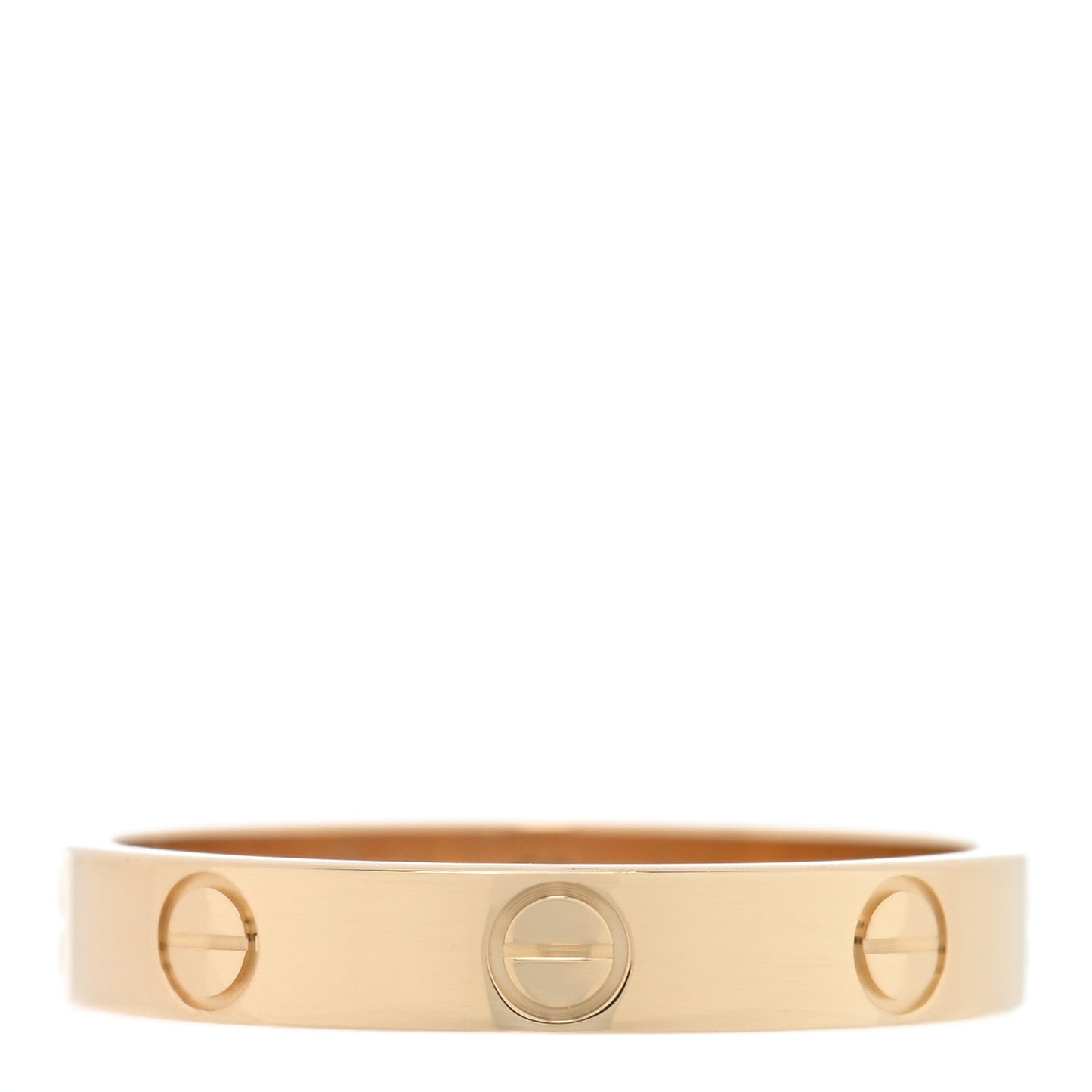18K Yellow Gold 3.5mm LOVE Wedding Band Ring 58 8.25