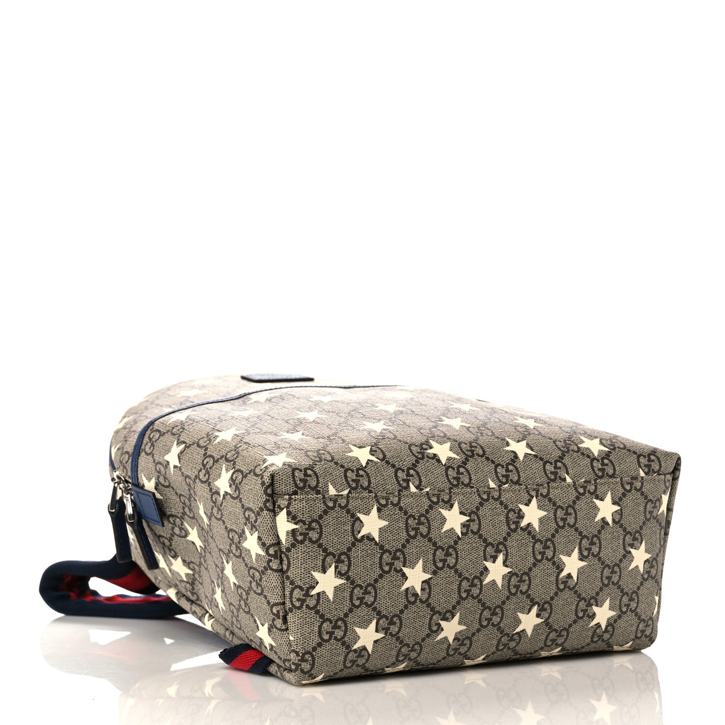 GG Supreme Monogram Stars Childrens Backpack Beige Ebony Yellow Royal