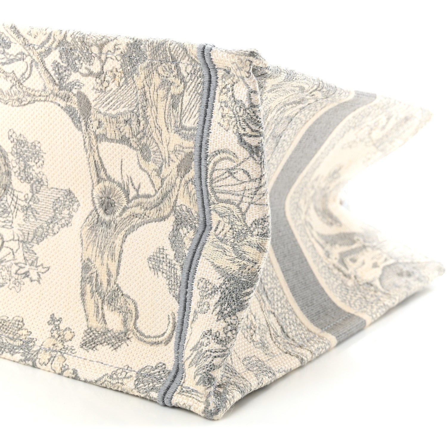Christian Dior Canvas Embroidered Medium Dioriviera Toile De Jouy