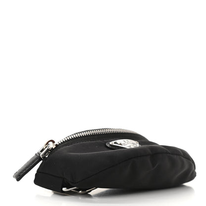 Prada Re-Nylon Travel Saffiano Metal Triangle Logo Mini Arm Pouch Black 4 of 9