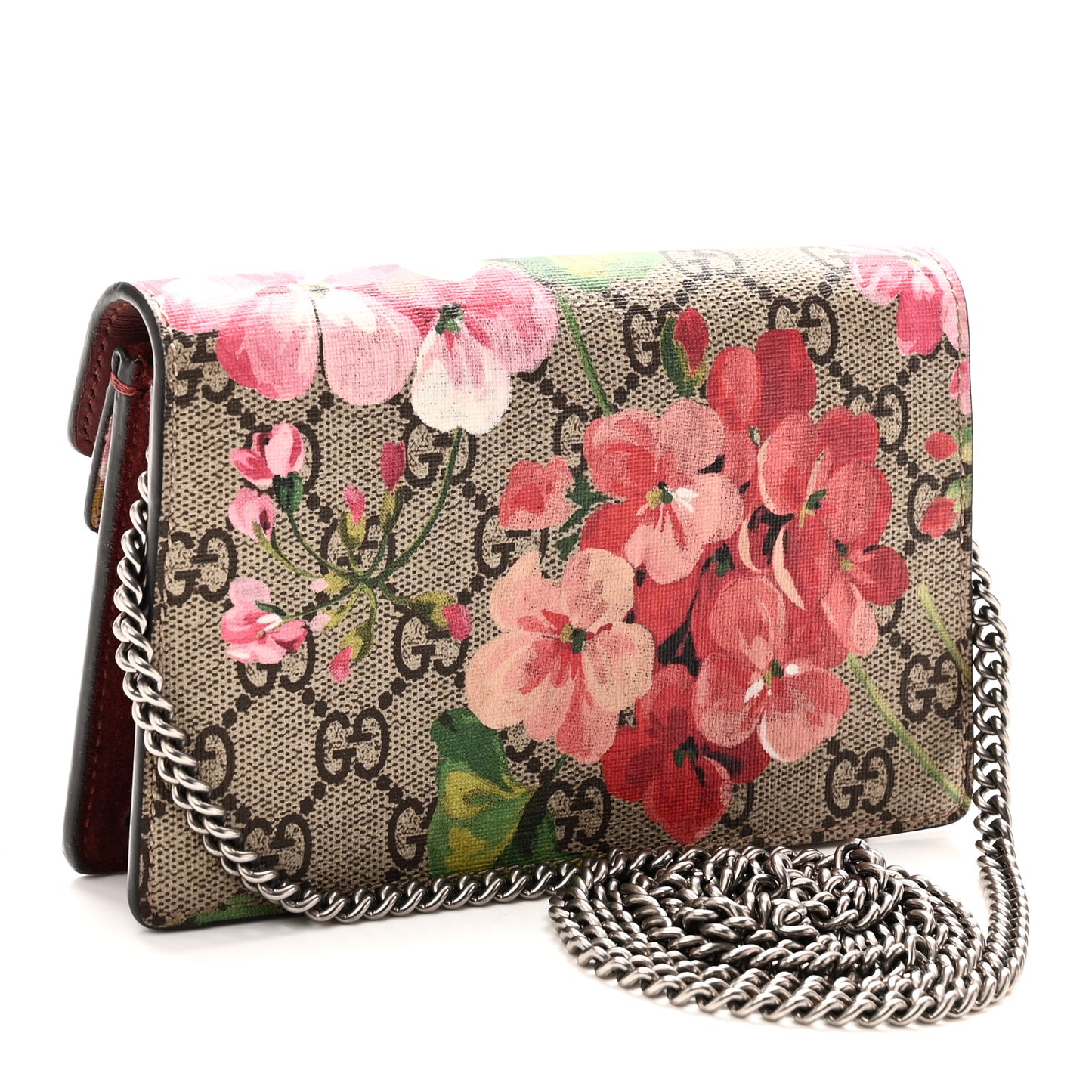 GG Supreme Monogram Blooms Super Mini Dionysus Shoulder Bag Beige Multicolor Dry Rose Beige Multicolor Dry Rose