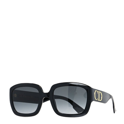 Christian Dior Acetate D Dior Square Sunglasses Black 1 of 9