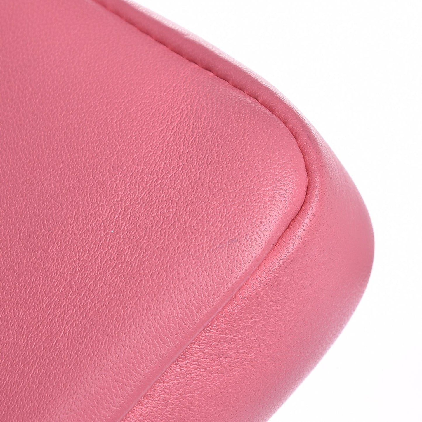 Nappa Rabbit Fox Fur Micro Buggie Baguette Rosa Fluo Multicolor