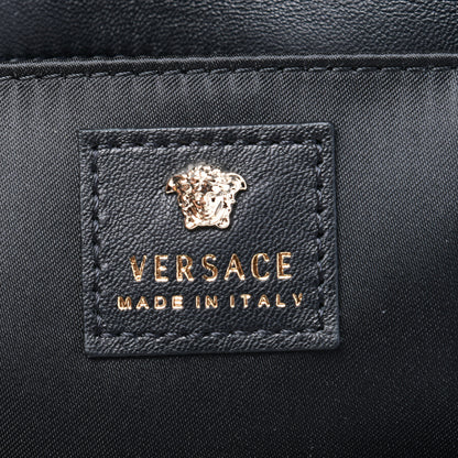 Versace Nappa Crystal Studded Palazzo Chain Evening Bag Black 6 of 14