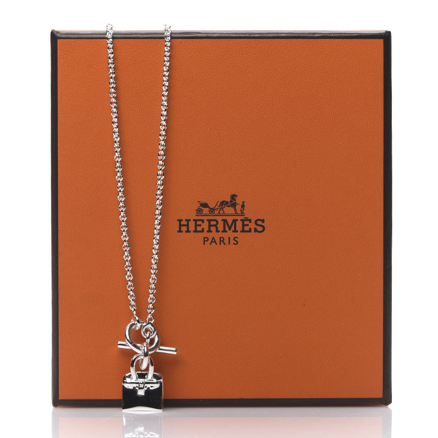 Sterling Silver Birkin Amulette Pendant Necklace