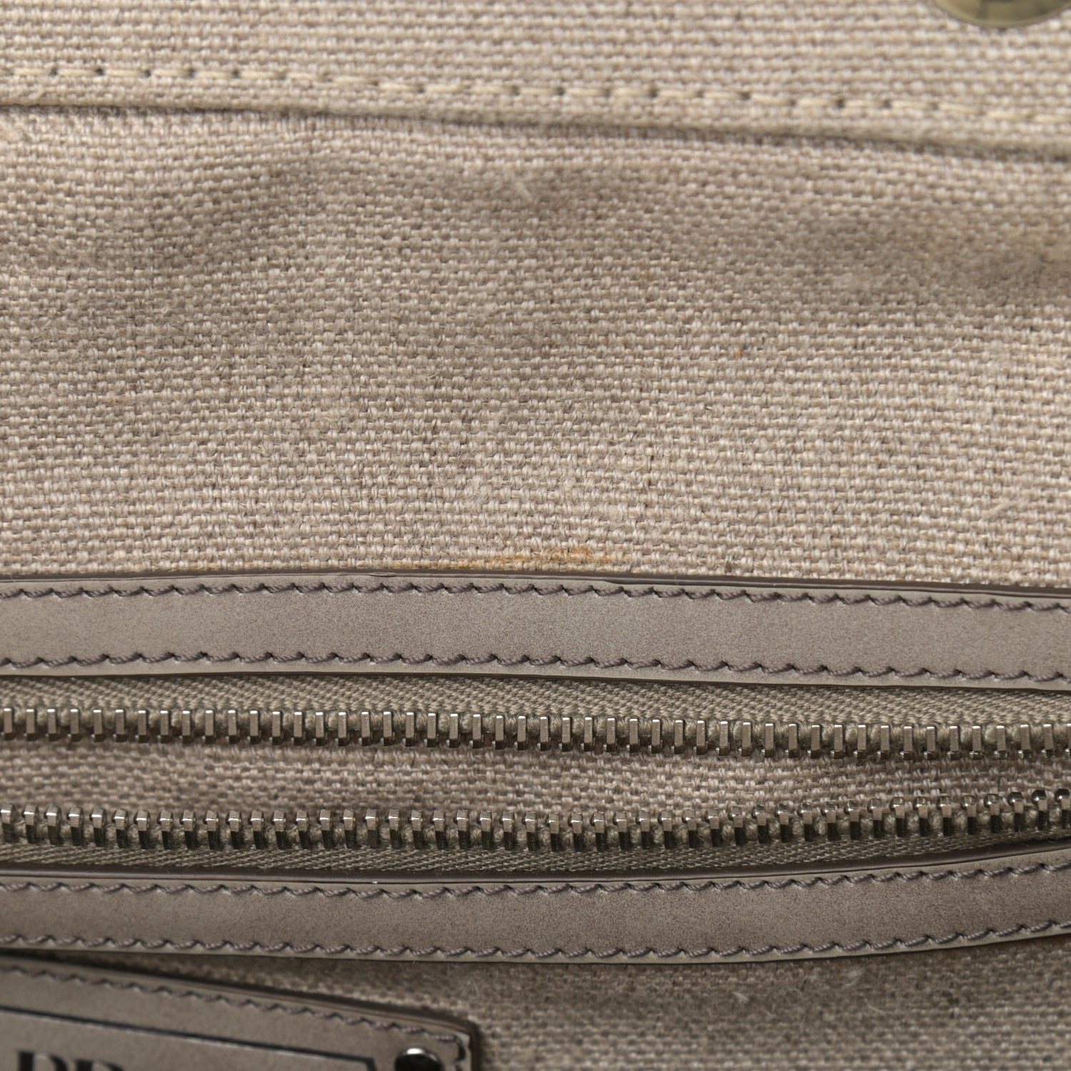 Prada Canvas Mistolino Frame Bag Naturale 21 of 22