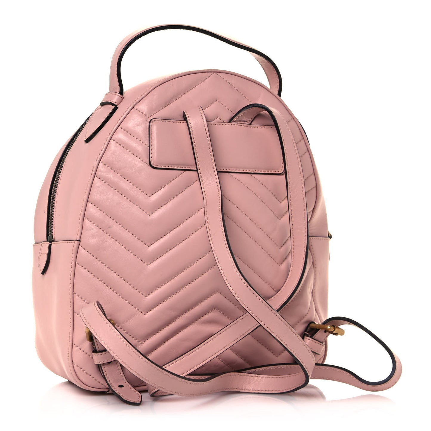 Calfskin Matelasse GG Marmont Dome Backpack Perfect Pink