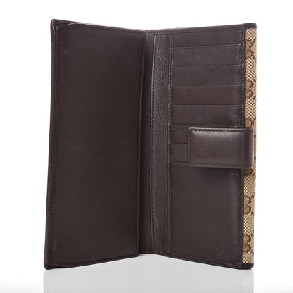 Gucci Monogram Margaux Calfskin Dice Continental Wallet Beige Ebony Dark Brown 5 of 9