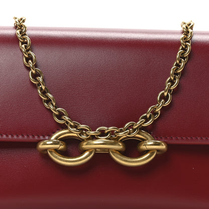 Saint Laurent Smooth Calfskin Le Maillon Chain Wallet Opyum Red 8 of 10