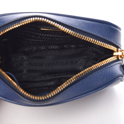 Prada Saffiano Mini Camera Crossbody Bag Bleuette 5 of 10